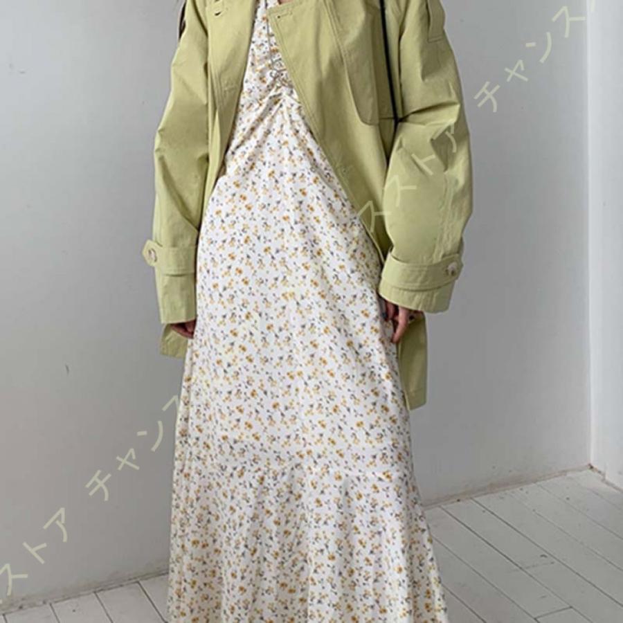 レディース 春アウター 薄手 ジャケット ボタン ゆったり BF風 トレンチ コート カワイイ 通学 ファッション スプリングコート トレンチコート 秋服 Aライン