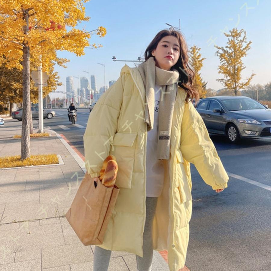 かわいい ダウンコート レディース ダウンジャケット 中綿コート 冬 アウター コート ロング 膝下 秋冬 シルエット 防寒 防風 フード ベンチコート 着痩せ Smv25juhxu Www Shreehariomsevatrust Com