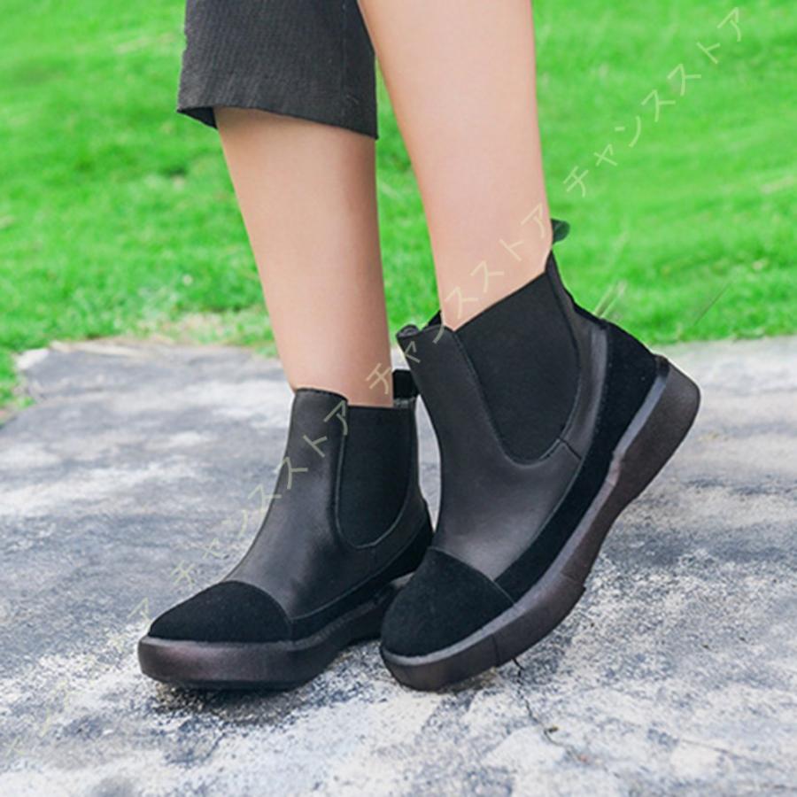 日本産 ブーツ サイドゴア ブーツ レディース シューズ 楽ちん ぺたんこ ふわふわ インソール 女性 おしゃれ かわいい 可愛い 軽量 コンフォート ブーツ 柔軟性 100 本物保証 Www Ladislexia Net