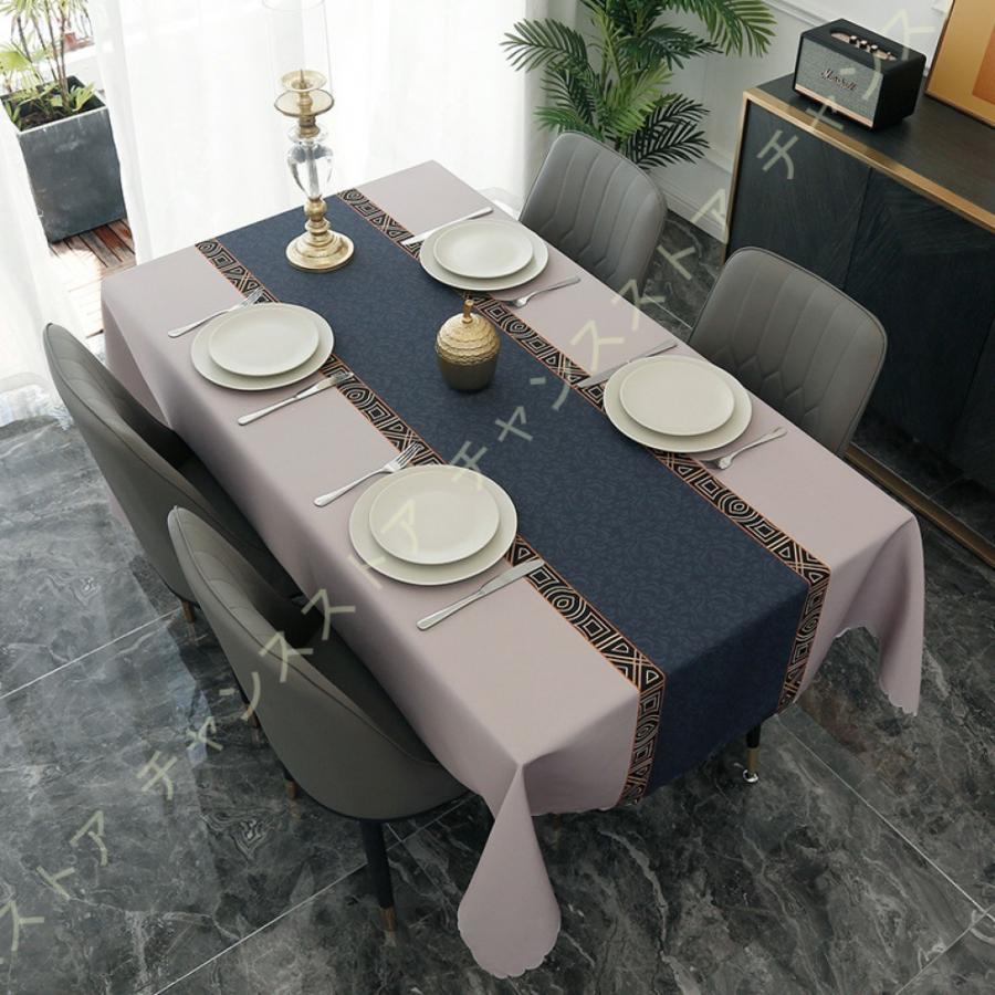 受注生産品 テーブルクロス おしゃれ リーフ柄 北欧 人気 テーブルカバー 汚れ防止 防塵 キッチンテーブル エスニック 耐久性 食卓カバー テーブルマット 飾り インテリア Shipsctc Org