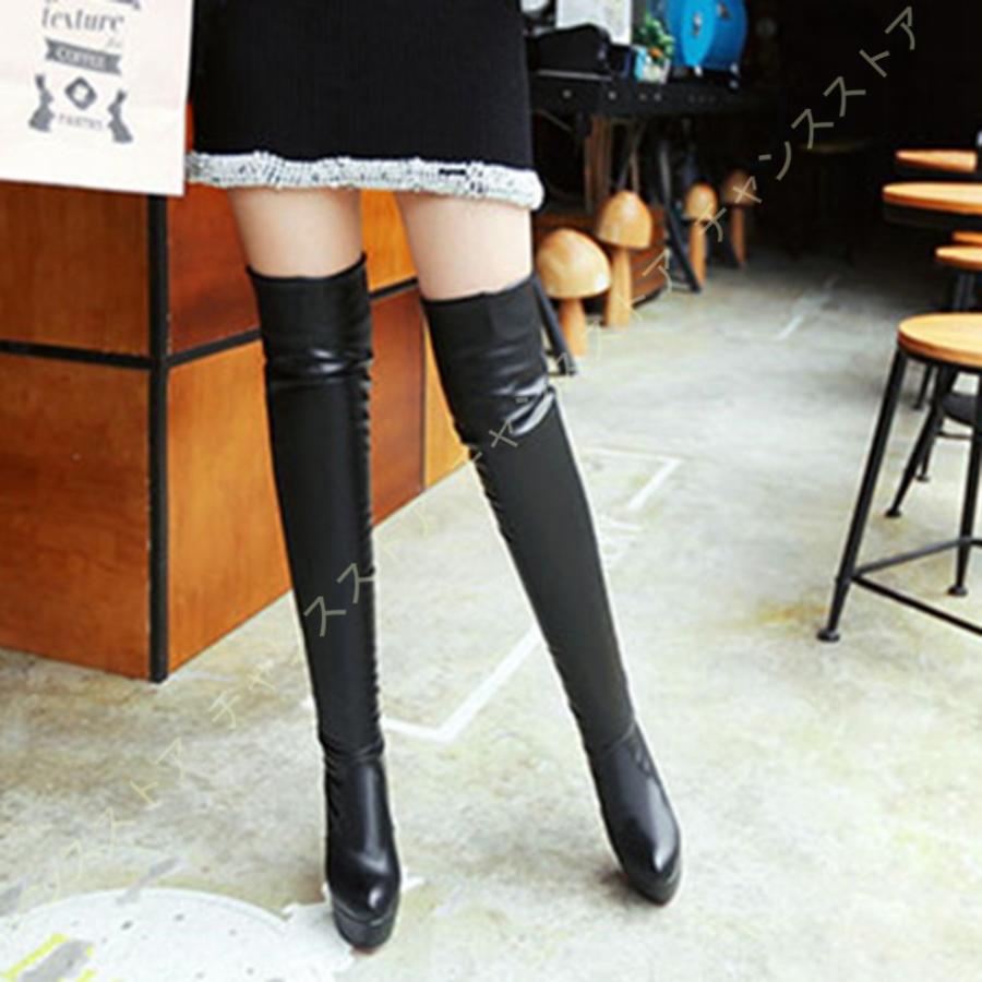 ニーハイブーツ ピンヒール ニーハイ 厚底 サイハイブーツ 大きいサイズ ニーハイ ロングブーツ 前厚 ブーツ サイハイ ハイヒール 防滑 ストレッチ レディース Akn Ti8 94g22l チャンスストア 通販 Yahoo ショッピング