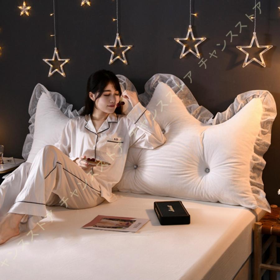 高質で安価 背もたれ クッション ベッド フリル 姫系 大きい ソファー レストクッション 腰枕 椅子用 北欧風 背中 仮眠用 ベッドウエッジ 枕 まくら リビング 寝室 仮眠 日本製 Technet 21 Org