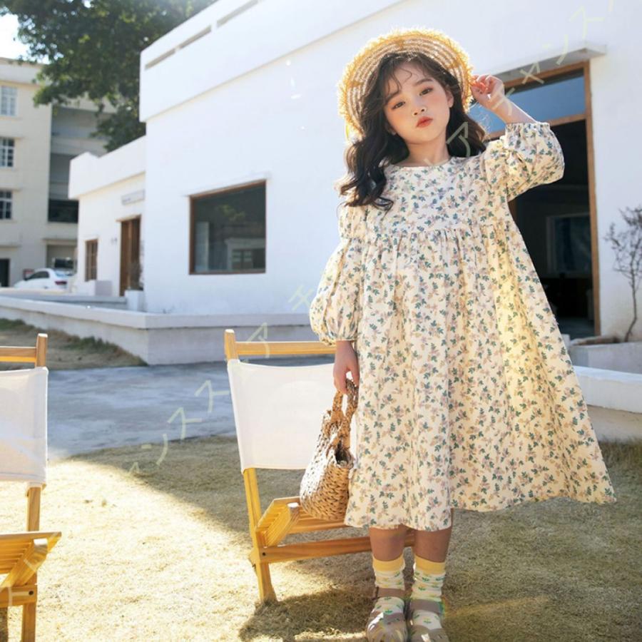 最新発見 洋服 春秋冬 赤ちゃん服 女の子 ベビー服 フレアスカート 花柄 子供服 ワンピース ワンピース サンドレス 可愛い 韓国風 ドレス 長袖 バブル かわいい ワンピース サイズ 1 Www We Job Com