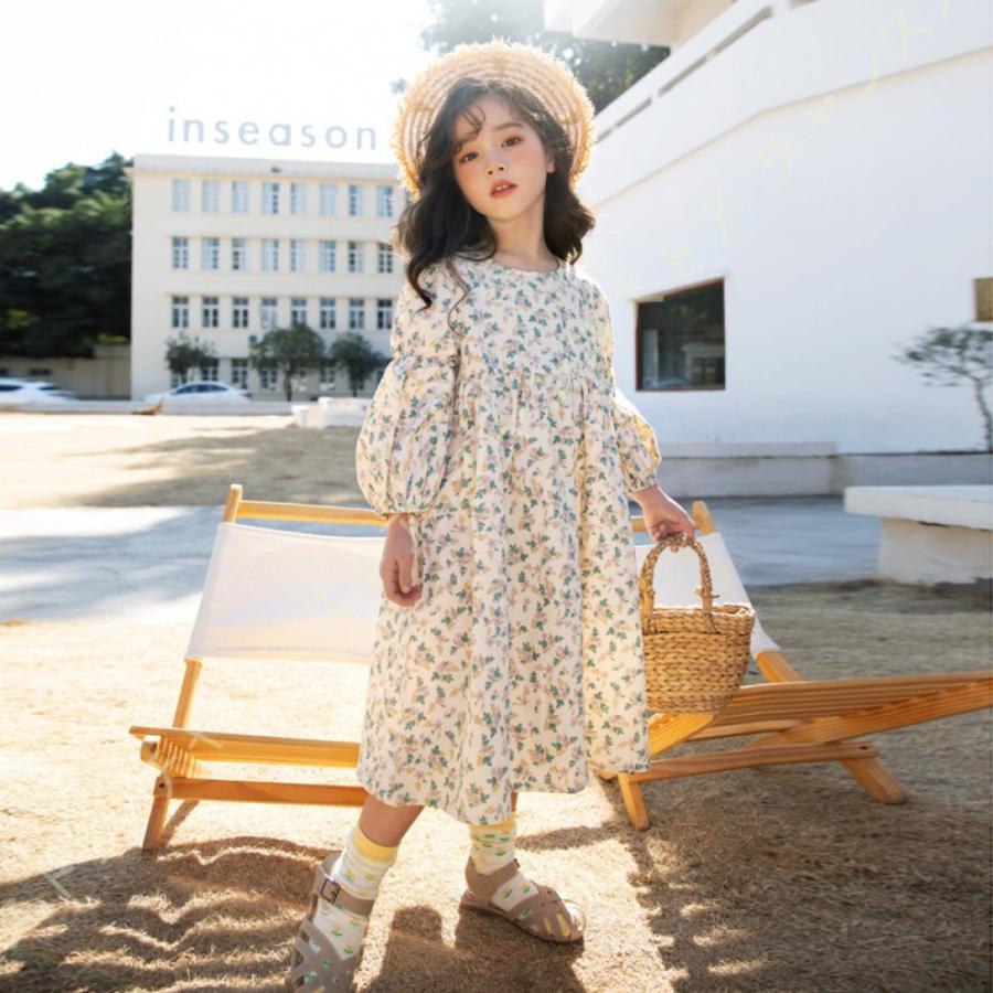 最新発見 洋服 春秋冬 赤ちゃん服 女の子 ベビー服 フレアスカート 花柄 子供服 ワンピース ワンピース サンドレス 可愛い 韓国風 ドレス 長袖 バブル かわいい ワンピース サイズ 1 Www We Job Com