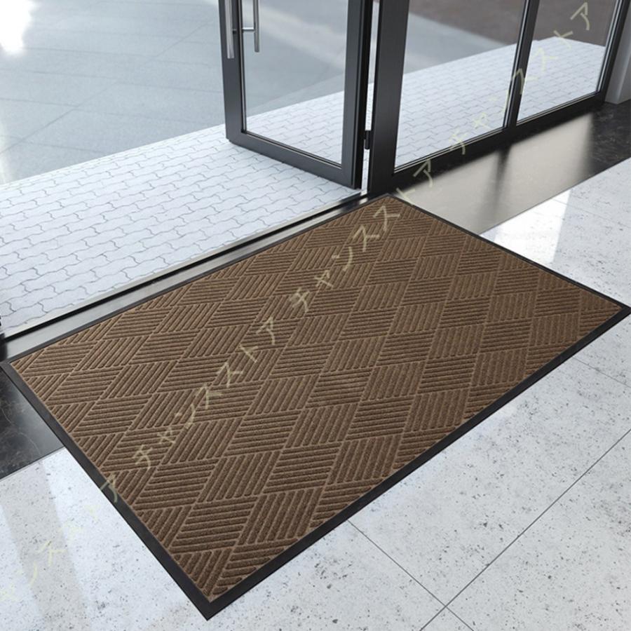 玄関マット 屋外 室内 洗える 大判 ドアマット おしゃれ 滑り止め付き 泥落とし 泥除け 砂落とし 業務用 家庭用 エントランスマット 速乾