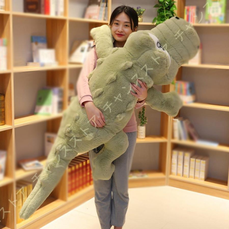 動物 ぬいぐるみ 大きい ワニ ロングクション 添い寝まくら 抱きまくら リアル ふわふわ おしゃれ かわいい 低反発 背当て クッション 萌え萌え 横向き寝 寝具 日本製