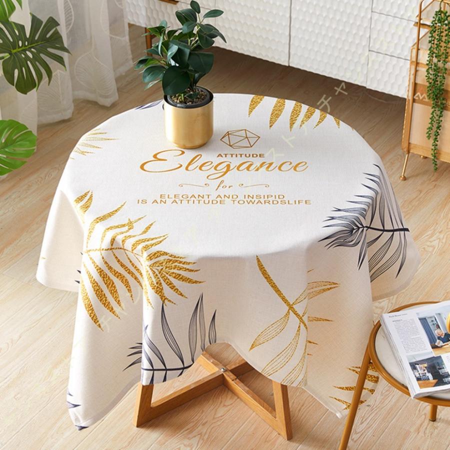大流行中 テーブルクロス おしゃれ 撥水 正方形 無地 綿麻 より上質 おしゃれ リーフ柄 ギフト プレゼント 北欧 レストラン用 ホテル用 家庭用 厚手 耐久 汚れ防止 早割クーポン Moinmoin Socialmedia De