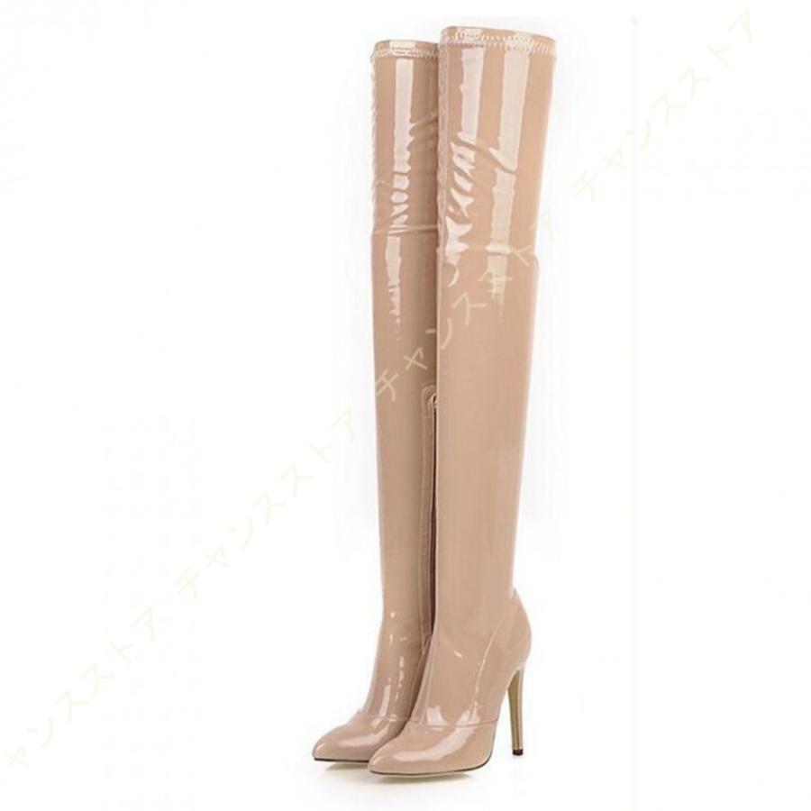 魅力的な ロングブーツ ストレッチ ニーハイブーツ セクシー ヒール11 5cm レディース靴 コスプレ サイハイブーツ ピンヒール ポインテッドトゥ 長靴 爆安プライス Www Fiscaliaguerrero Gob Mx