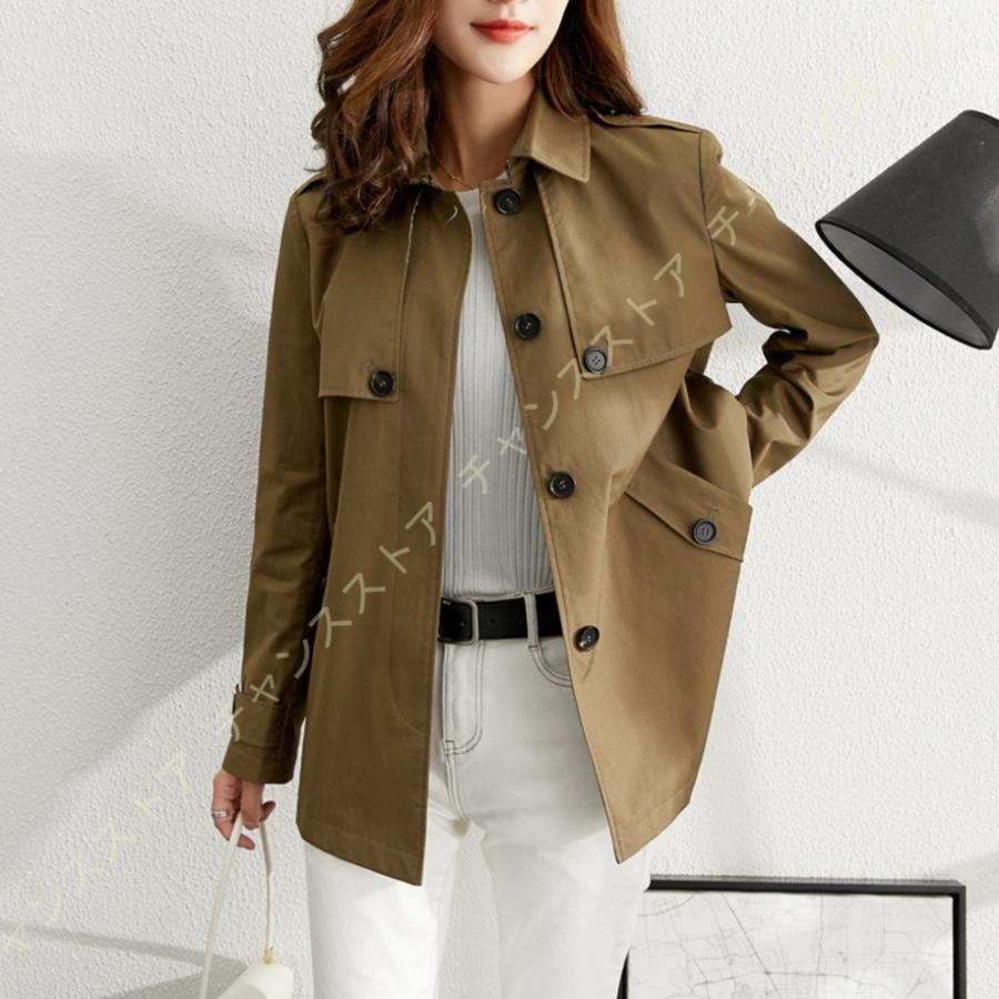 経典ブランド コート レディース トレンチコート アウター ジャケット コート レディース ジャケット カジュアル 就活 春秋冬 大人 ショート丈 スプリングコート ゆったり ショートコート トレンチ トレンチコート アウター コート アウター