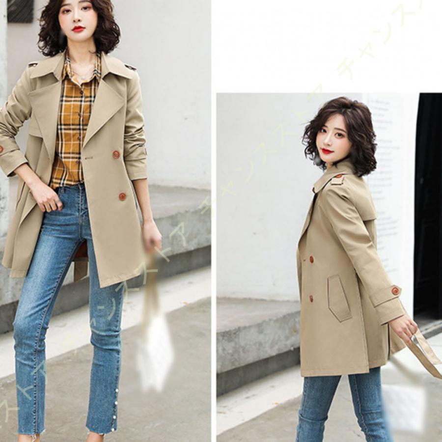 トレンチコート レディース キルティング ライナー付き ミドル丈 細身 きれいめ トレンチコート ポリエステル 女性用 春秋 大きいサイズ アウター クリスマス