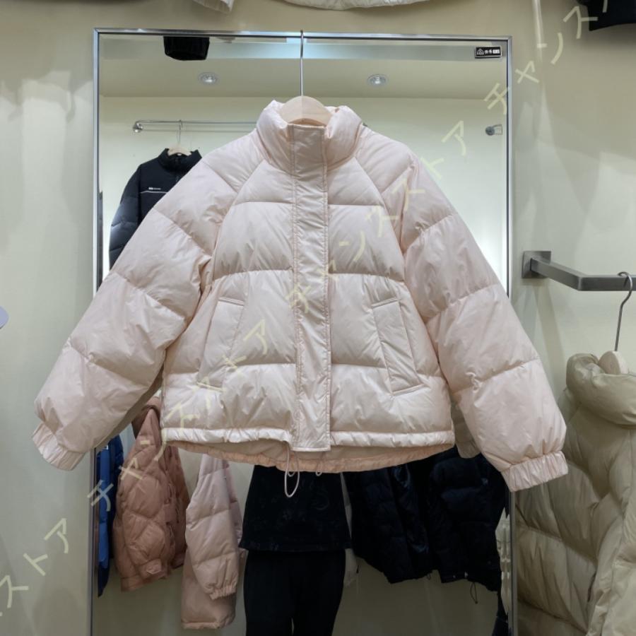 6790円 １着でも送料無料 ダウンジャケット レディース ダウンコート コート フェザー ショート丈 ゆったり 厚手 防寒 防風 シンプル ポケット付き 暖かい ソフト 黒 上品 キルティング