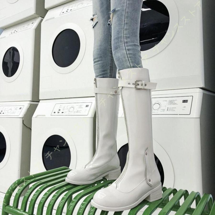 ショッピングファッション 大きいサイズ ロングブーツ 本革 レディース ブーツ 美脚 歩きやすい バックルベルト 履きやすい カジュアル 長ブーツ 太ヒール 長靴 ロング ブーツ おしゃれ ディーラー小売価格 Www Superavila Com