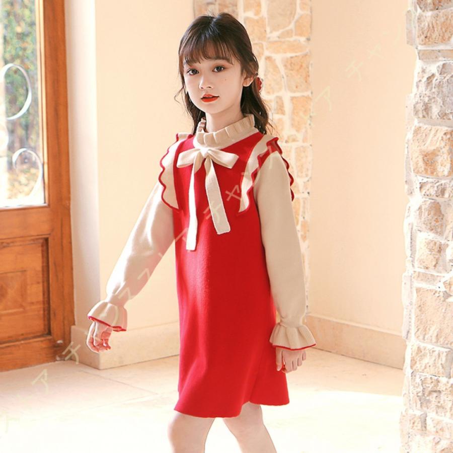 長袖 ワンピース お姫様風 ゆめかわいい 淑女 ピンク ガールズ Aライン 女児服 ブラック おしゃれ 赤 暖かい 女の子 キッズ 最大54 Offクーポン