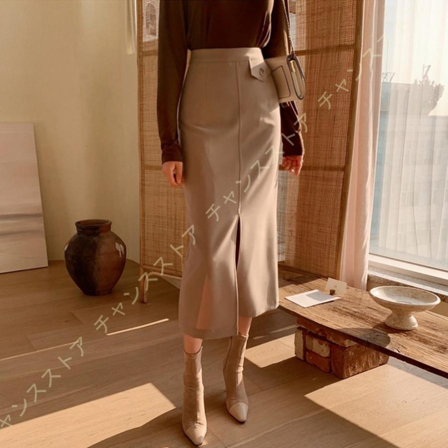 超人気 タイトスカート 冬 秋 レディーススカートミモレ 膝下丈 40代 仕事服 シンプル 無地 大きいサイズ ゆったり 体型カバー ファスナー 着痩せ Aライン お洒落 スカートスーツ サイズ M Readingtherapycenter Com