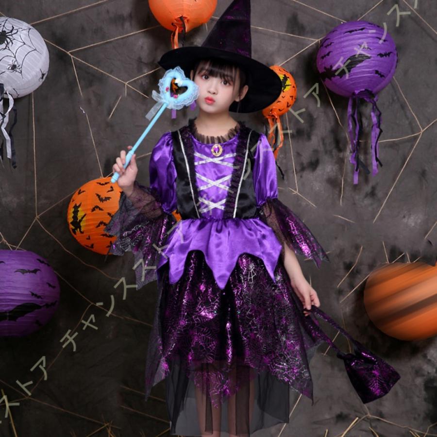 ハロウィン コスプレ 女の子 衣装 魔女 子供 仮装 キッズ スカート コスチューム 洋服 4点セット ワンピース 姫系 変装 魔法使い 子どもドレス  悪魔 演出服 : jd3-ui8-wl75h : チャンスストア - 通販 - Yahoo!ショッピング