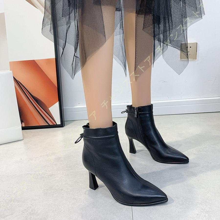 待望の再入荷 ポインテッド ブーツ ショートブーツ レディース 7cm ヒール ポインテッドトゥ 疲れない サイドジップ ハイヒール ミドルブーツ 美脚 細身 ブーティ Lez 1k8 Smgn チャンスストア 通販 Yahoo ショッピング ラッピング無料 返品も保証