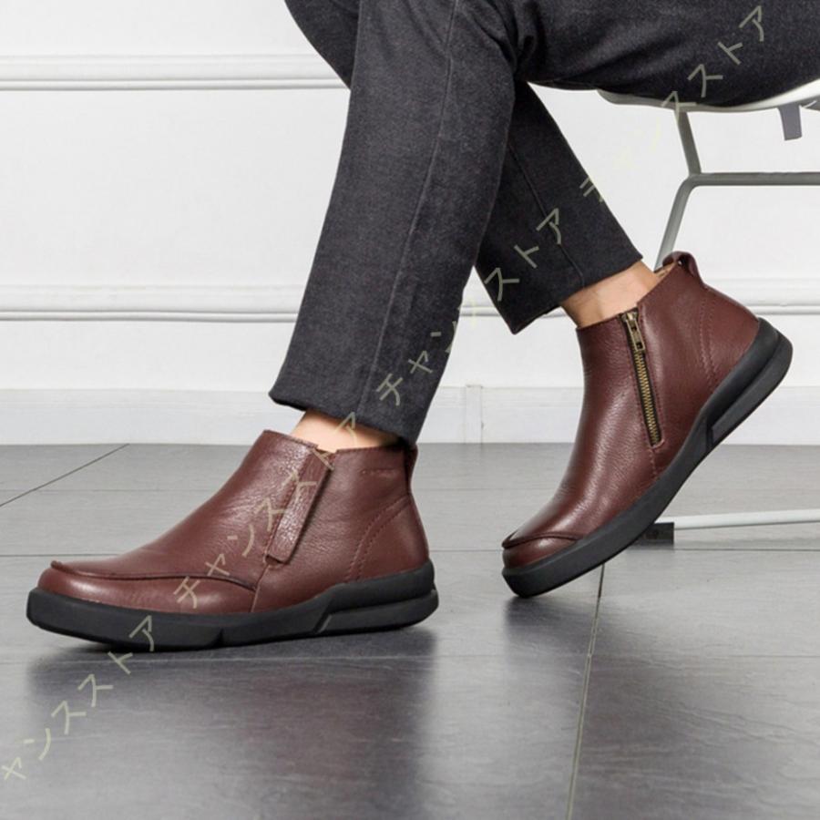 正規品 ブーツ メンズ 防寒靴 滑らない サイドジップ スノーシューズ スノーブーツ 大きいサイズ 冬用 綿靴 雪靴 ウィンターブーツ ワーク エンジニアブーツ紳士靴 新版 Www Kslcity Com My