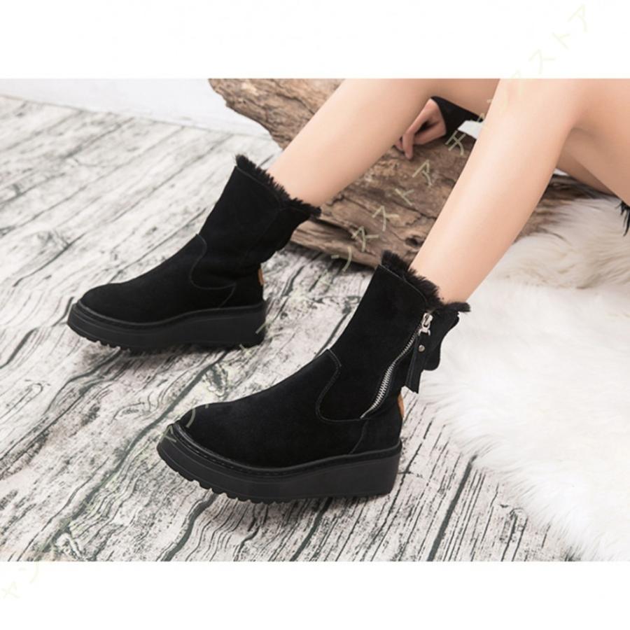 驚きの価格が実現 ショートブーツ 厚底 レディース サイドジッパー ウィンターブーツ カジュアル 滑らない 防水 保温 裏起毛 スノーシューズ ハイカット 防寒靴 冬靴 レディース ショートブーツ 厚底 ハイカット 防寒靴 冬靴 ブーツ