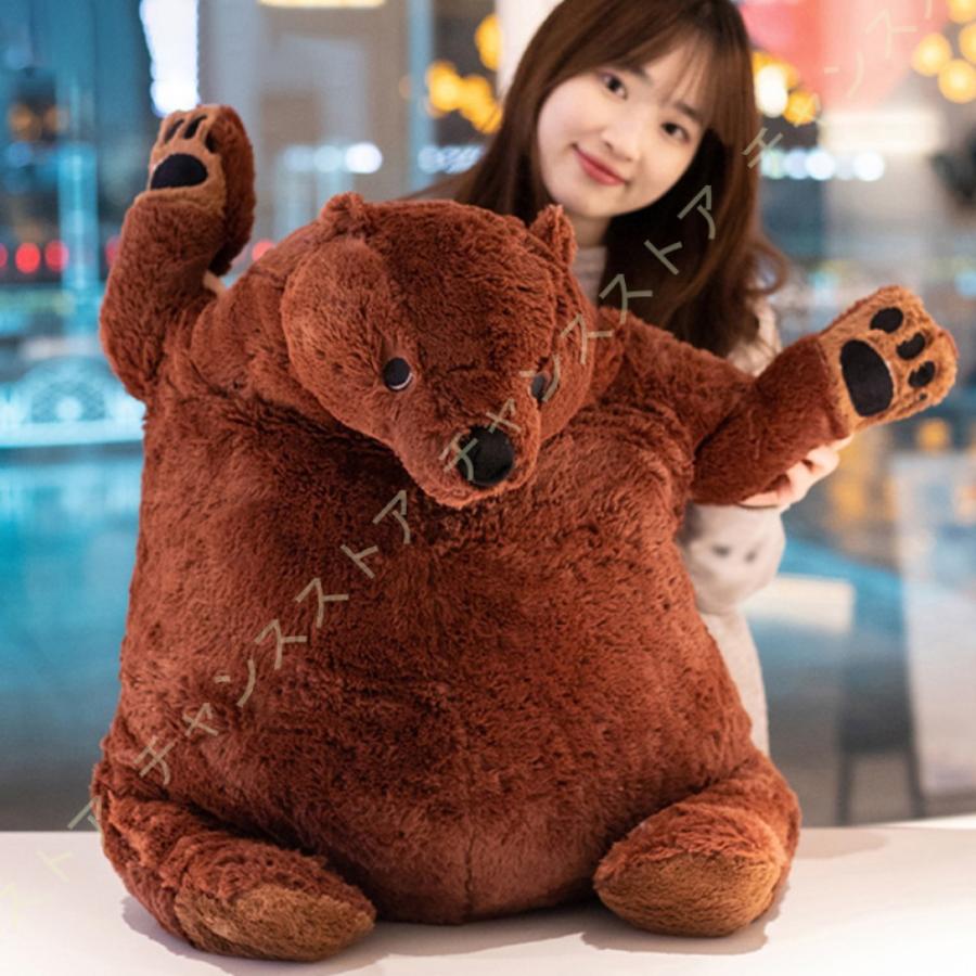 ぬいぐるみ くま クマ 熊 可愛い 抱き枕 クッション 特大 かわいい オシャレ お祝い アニマルクッション パンダ 動物 人形 ミニ 気持ちいい おしゃれ 柔らかい