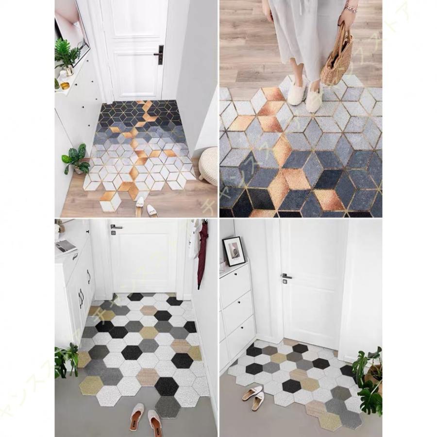 Pvc 屋外 玄関マット エントランスマット ビニールマット フリーカット 泥落としマット 足ふきマット