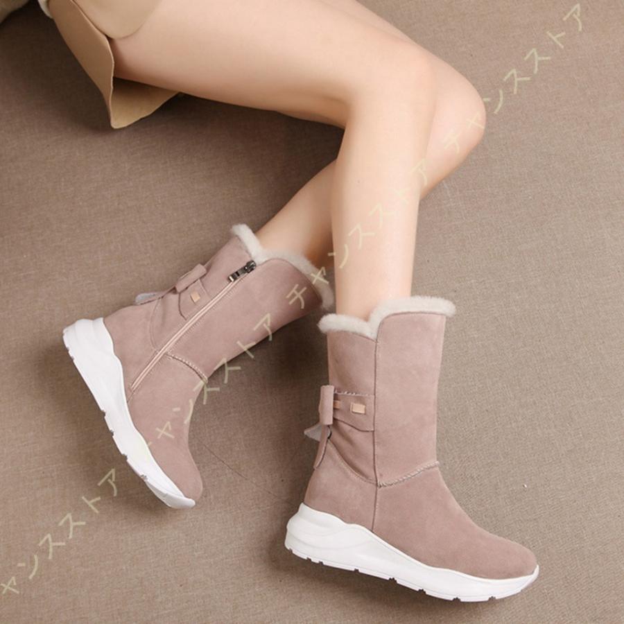 新版 レディースブーツ メンズブーツ バックリボン ブーツ スノーブーツ 雪靴 無地 防寒防滑撥水加工 通気性 耐久性抜群 サイドジッパ ブーツ 雪靴 スノーシューズ 全日本送料無料 Mdtu Nw Gov Lk