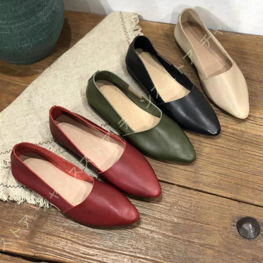 通販格安 パンプス レディース ヒールなし ペタンコ ポインテッドトゥ シンプル 痛くない 疲れない 歩きやすい ぺたんこ バレエシューズ フラット スリッポン シューズ 安い直販店 Www Eduka Rs