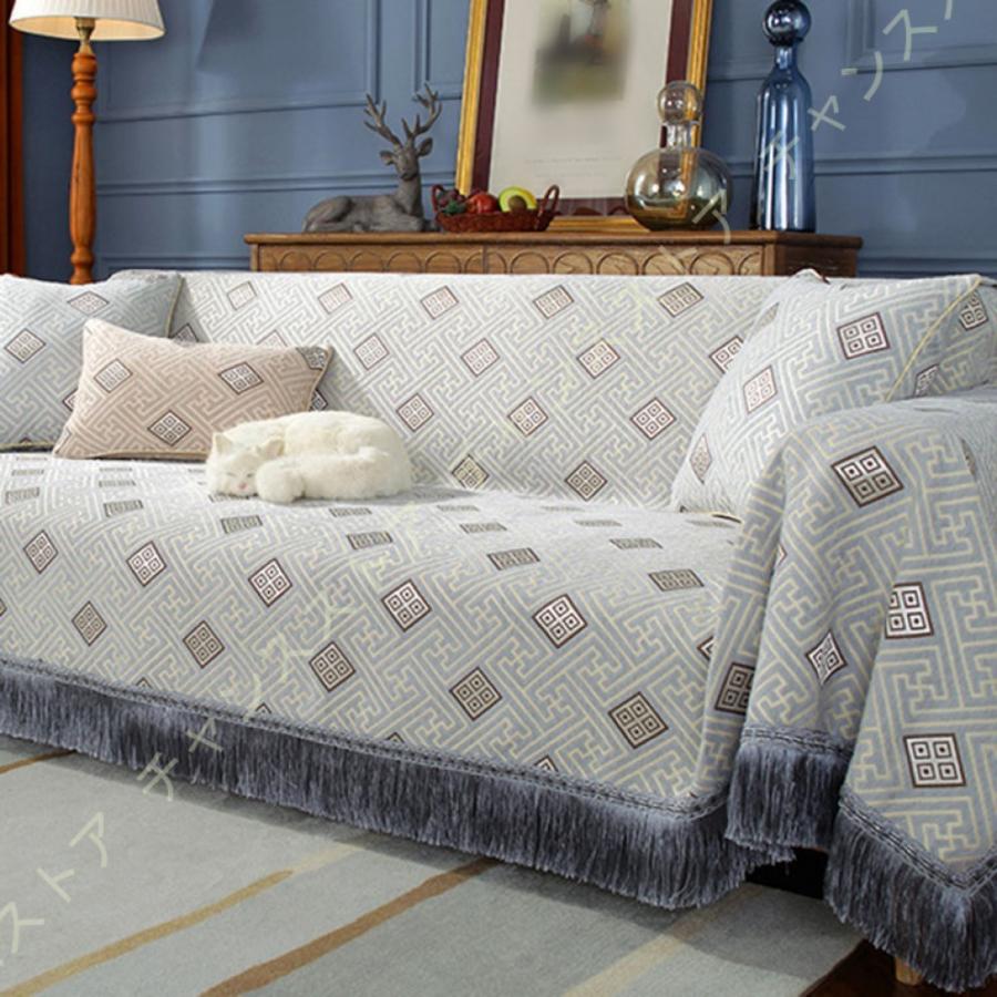 高評価 マルチカバー ブランケット 3人掛け エスニック通気 ソファカバー シェニール ソファ シングルベッドカバー 毛布 おしゃれ Supplystudies Com