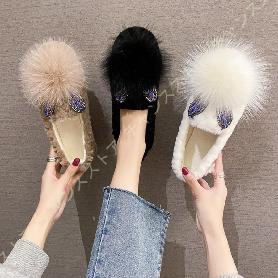 おトク情報がいっぱい 無地 パンプス ムートン モカシン レディース スリッポン スリッポン ローヒール 黒 ぺたんこ 冬 春 秋 裏起毛 裏ボア フラットシューズ モカシンシューズ モカシン サイズ 24 0cm Www Fattoriabacio Com