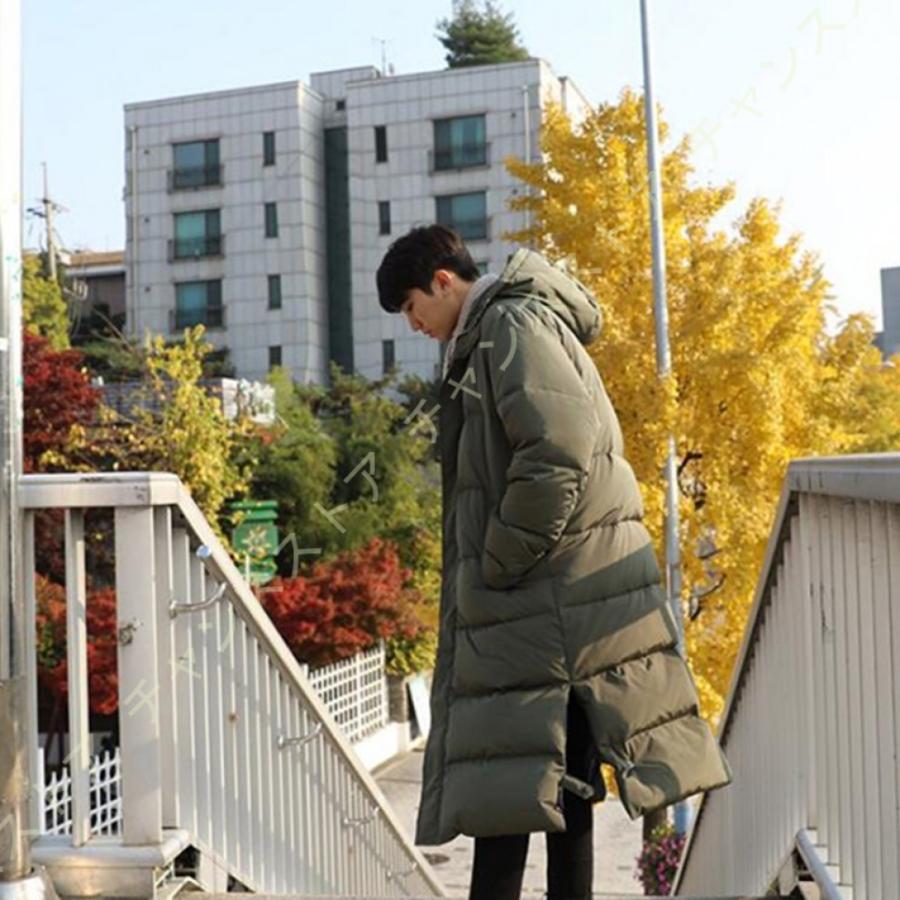 年間ランキング6年連続受賞 ロング丈 ダウンコート メンズ 冬 厚手 ダウンジャケット ロング丈 ダウンコート メンズ 冬 厚手 ダウンジャケット スタンドカラー 紳士用 冬服 アウター 暖か 防寒対策 中綿ジャケット フート付き取外し可 コート アウター Dagl Tg