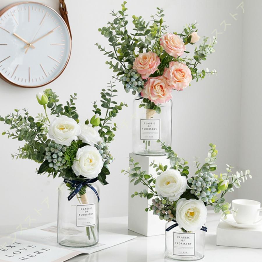 造花 花瓶付き フラワーベース ガラス花器 おしゃれ ダイニングテーブル 玄関生け花 北欧 インテリア おしゃれ プレゼント リビング 玄関 ダイニング 誕生日 Tlj Nud Rjz7fo チャンスストア 通販 Yahoo ショッピング