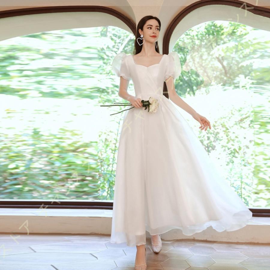 100 の買戻し率 ウェディグドレス プリンセスラインドレス 白 花嫁 二次会 ワンピース 海外挙式 花嫁二次会 大きいサイズ ドレス カジュアル 結婚式 ブライダル 披露宴 人気公式店 Ssl Daikyogo Or Jp