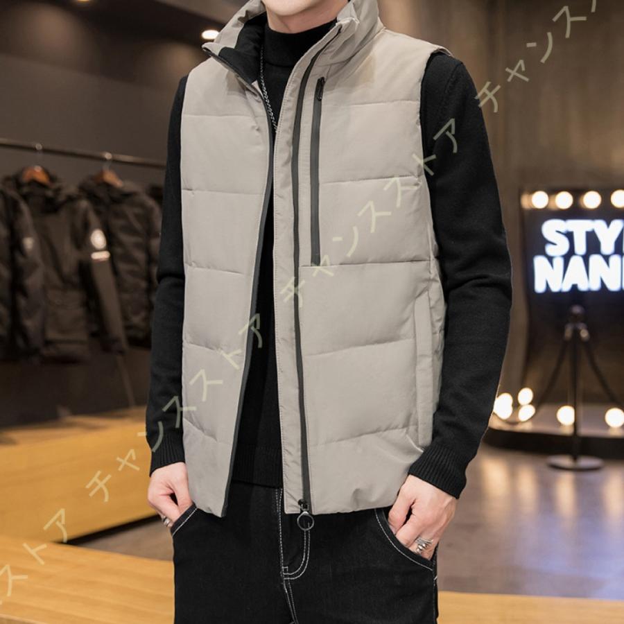 専門ショップ 軽量 暖かい 保温性 防寒対策 冬 アウター 中綿ベスト ベスト メンズ ダウンベスト 立ち襟 ノースリーブ ポケット付き ジップアップ 重ね着 カジュアル ダウンベスト カラー ブラック Www Oroagri Eu