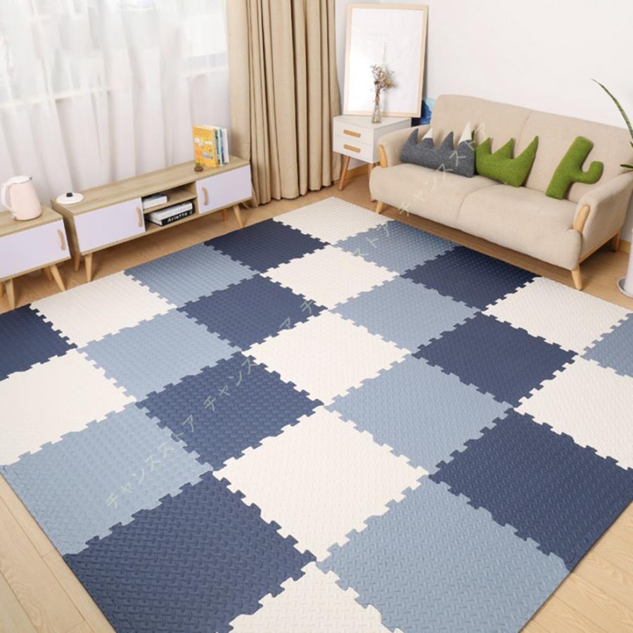 ジョイントマット ラグマット 2畳 3畳 おしゃれ かわいい カーペット パズルマット フロアマット ペット 大判 子供 洗える 滑り止め 防臭 防音 格安新品 大判