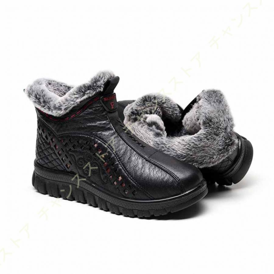 魅力的な ムートンブーツ レディース あったか スノーブーツ 冬 ブーツ 防寒 保温 軽量 裏起毛 裏ボア 雪用ブーツ シューズ 靴 柔らかい 歩きやすい 滑らない