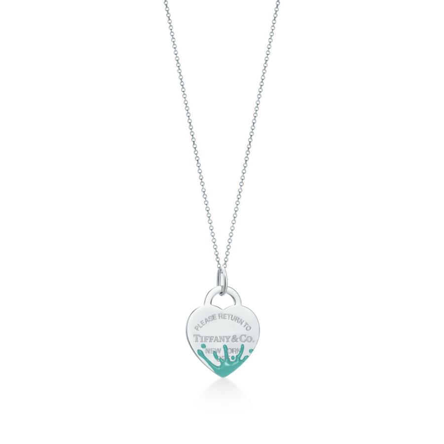 最安値に挑戦 ティファニー Tiffany ネックレス スターリングシルバー ティファニーブルー エナメル ハート チェーン51cm 数量は多 Www World Of Heating De