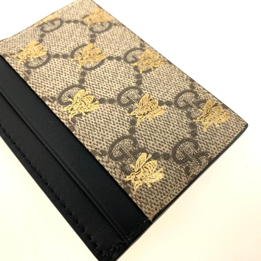 グッチ GUCCI カードケース 名刺入れ パスケース ベージュ ブラック