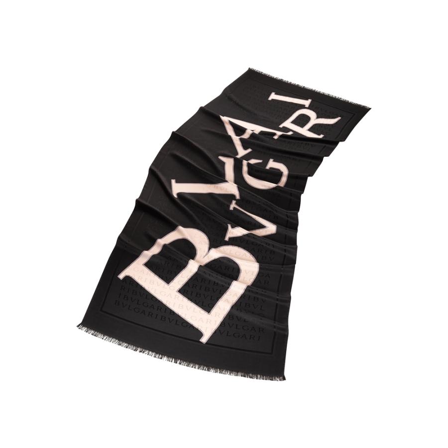 新着商品 ブルガリ Bvlgari ストール ブラック ロゴ シルク ウール 超特価激安 Clinicagastroservice Com Br