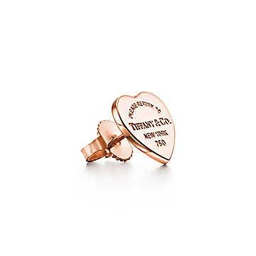 【値下げ・名盤】 ティファニー TIFFANY ピアス ローズゴールド 18K ハート 【4789936639】(167888円)