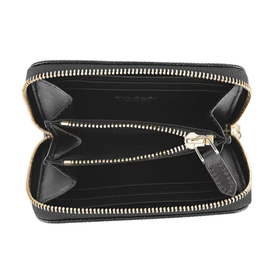 ブルガリ BVLGARI コインケース 小銭入れ ブラック ゴールド レザー ブルガリ BVLGARI コインケース 小銭入れ ブラック ゴールド レザー