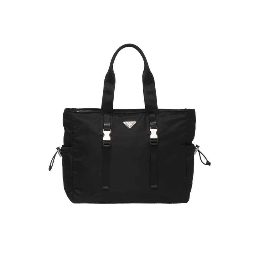 プラダ PRADA バッグ バック トートバッグ ブラック シルバー