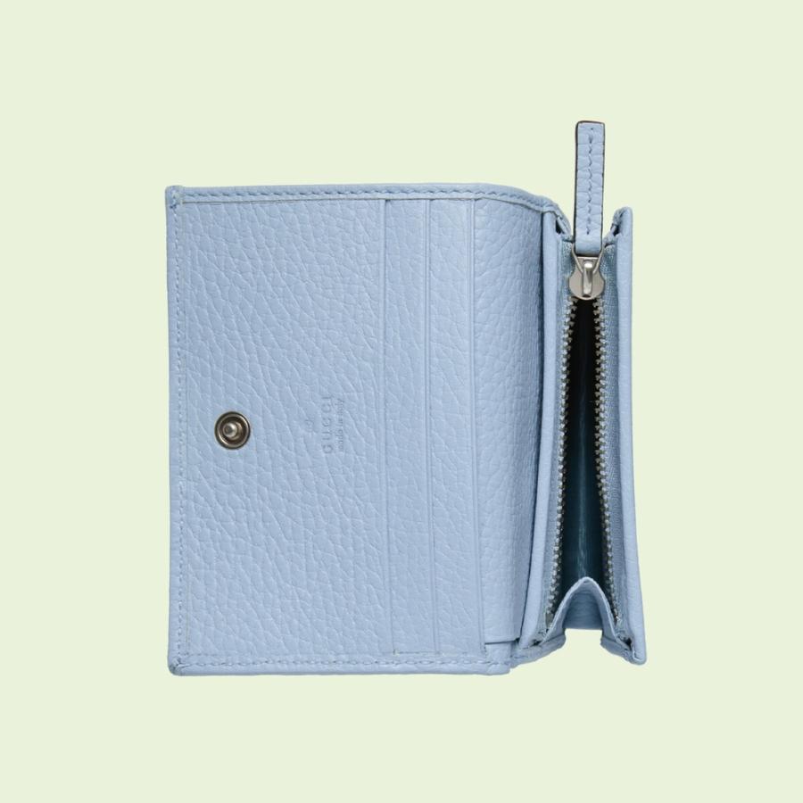 グッチ GUCCI 財布 小財布 二つ折り 2つ折り ペールブルー シルバー グッチ GUCCI 財布 小財布 二つ折り 2つ折り ペールブルー シルバー