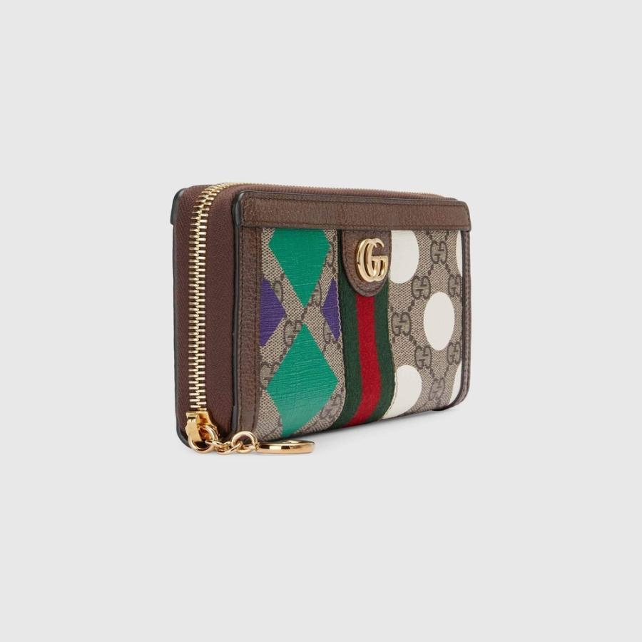 グッチ GUCCI 財布 長財布 ラウンドファスナー ベージュ エボニー