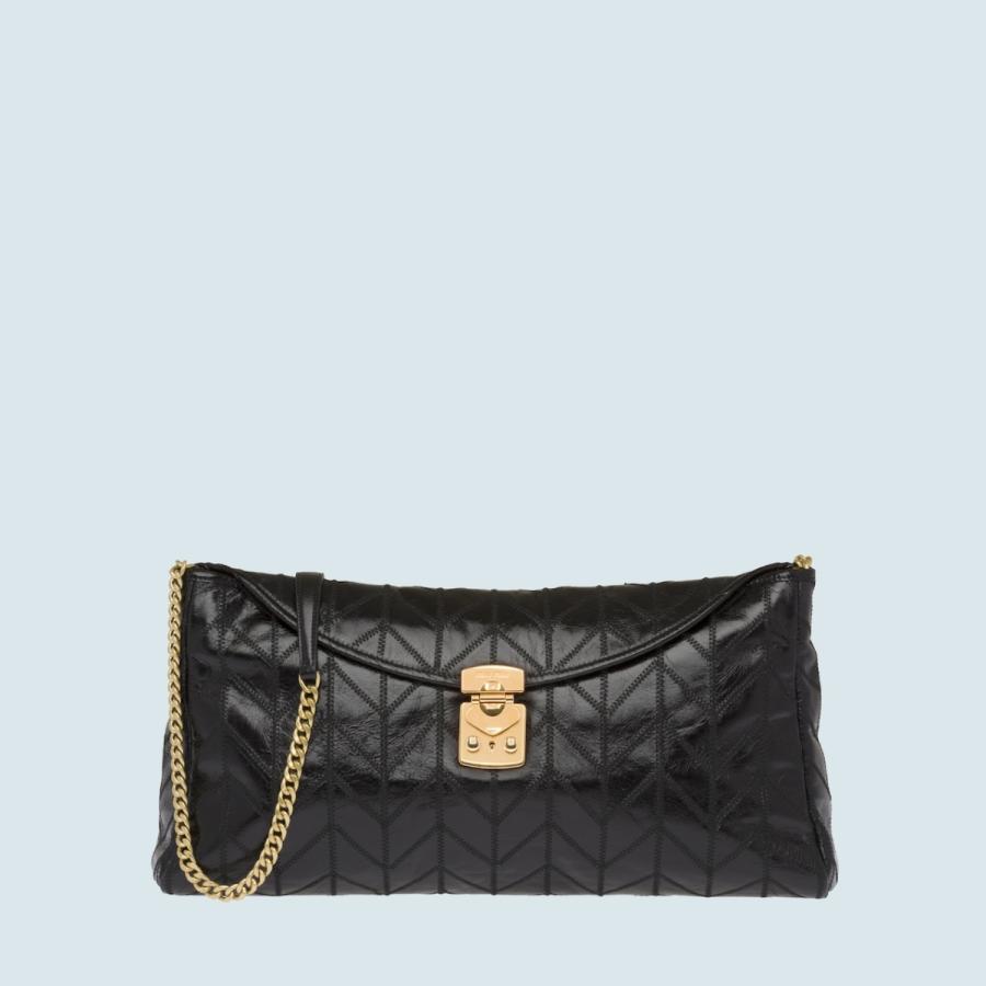 プレゼント対象商品 ミュウミュウ Miu Miu バッグ バック クラッチバッグ ショルダーバッグ ブラック ゴールド パッチワーク レザー 即納 全国送料無料 Www Skylanceronline Com