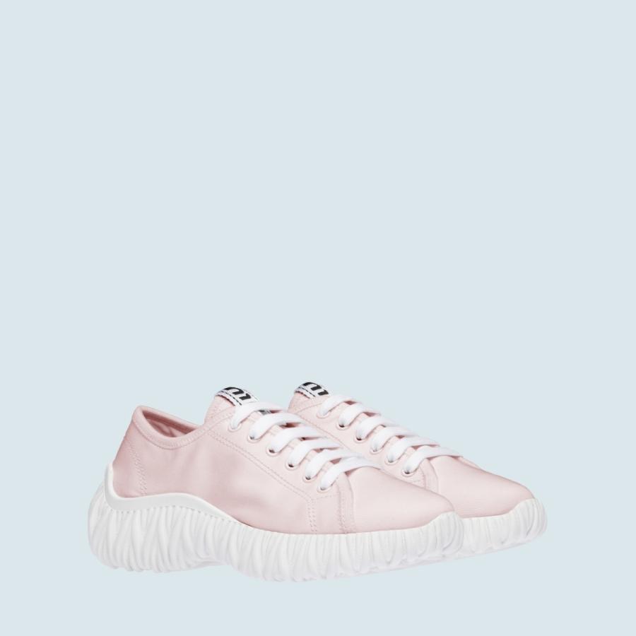 ミュウミュウ MIU MIU スニーカー シューズ 靴 ピンク コットン