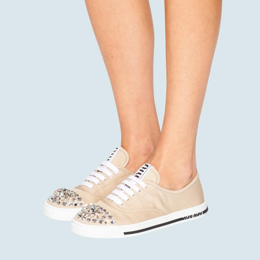 miumiu コットンギャバジンスニーカー | www.tspea.org