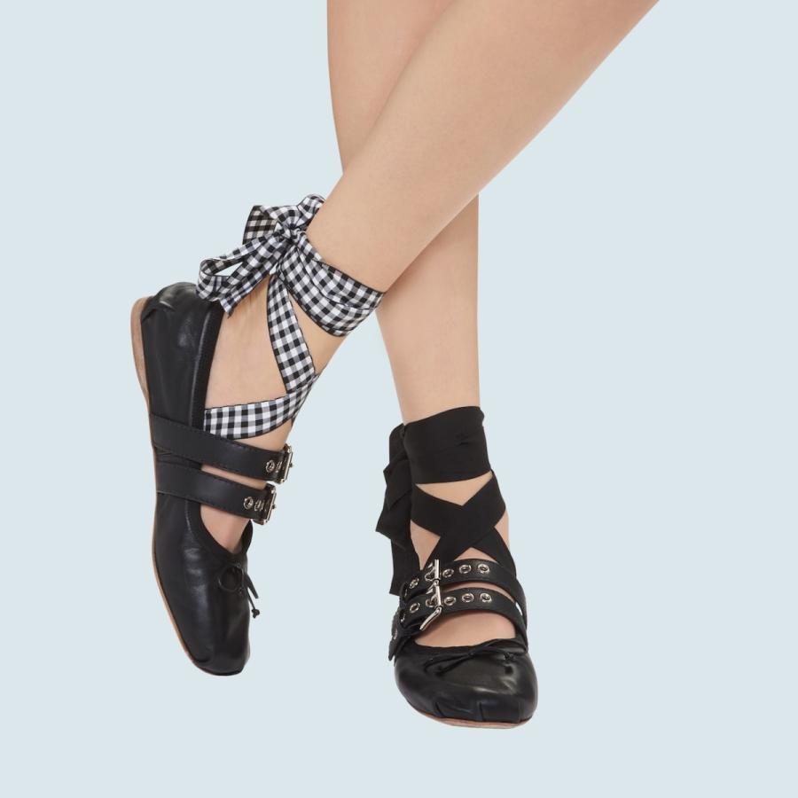 ミュウミュウ スパンコールシューズ-