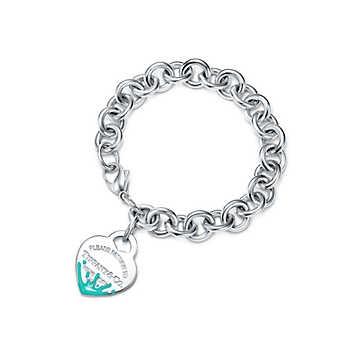 即納 最大半額 ティファニー Tiffany ブレスレット スターリングシルバー ティファニーブルー エナメル ハート ミディアム 最安値 Ags Expo Com