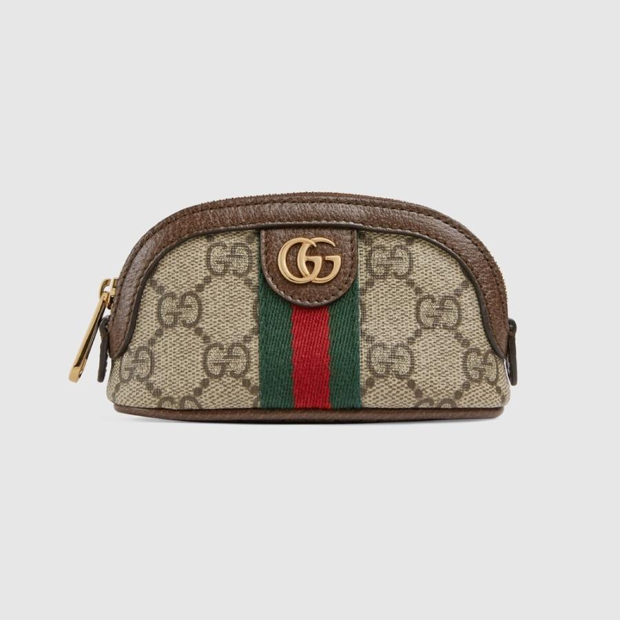 グッチ GUCCI キーケース キーホルダー ポーチ ベージュ エボニー