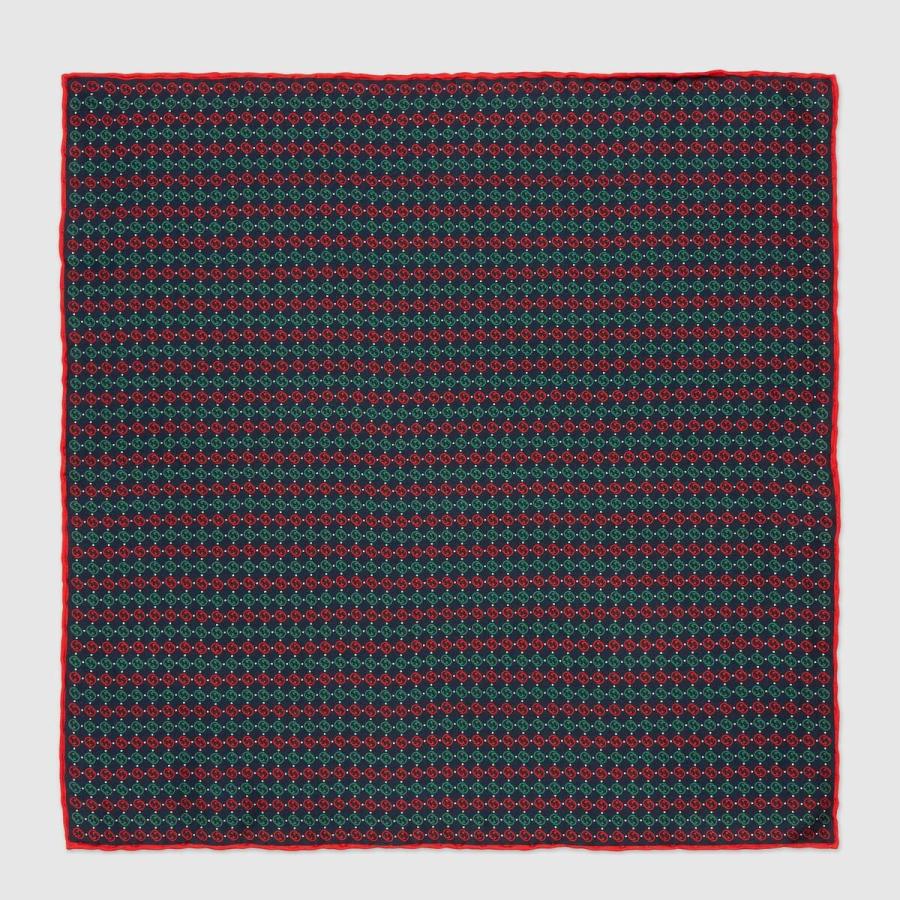 61％以上節約 グッチ GUCCI スカーフ ポケットチーフ ブルー レッド