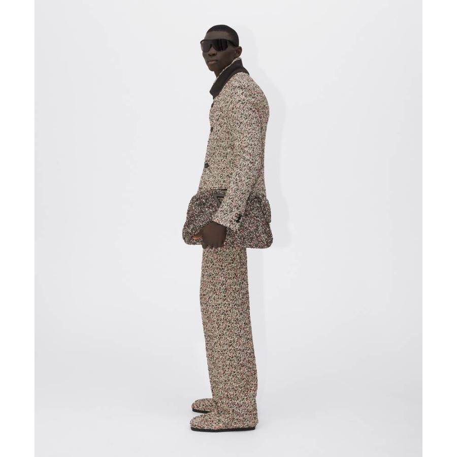 ボッテガヴェネタ BOTTEGA VENETA バッグ バック ハンドバッグ エボニー シルバー ナイロン カーフスキン レザー